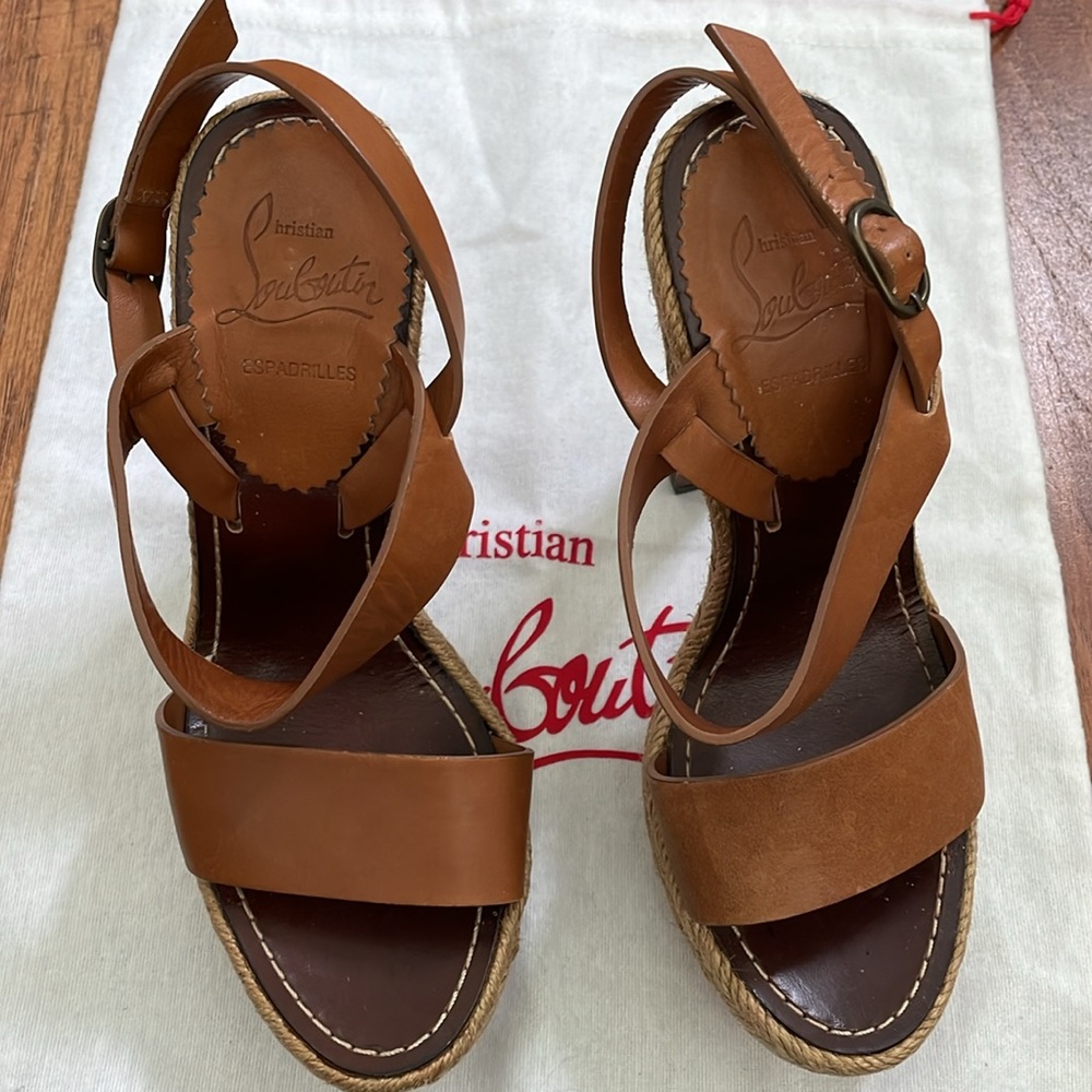 Christian Louboutin Brown Espadrilles - Picture 2 of 6